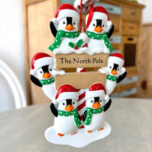 Load image into Gallery viewer, Penguin Family Ornament