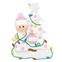 Load image into Gallery viewer, Baby’s 1st - Pink Elephant Ornament