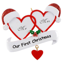 Load image into Gallery viewer, Mr. and Mrs. First Chrismas Ornament