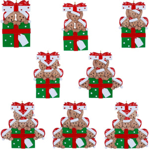 Gift Bear Family Ornament
