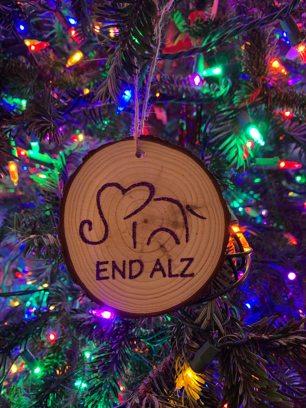 Alzheimer’s ELEPHANT Ornament