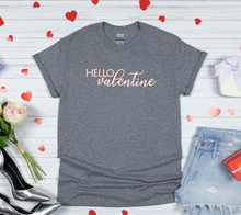 Load image into Gallery viewer, HELLO valentine Adult Short Sleeve Shirt