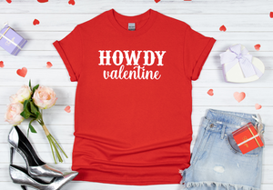 HOWDY valentine Adult Short Sleeve Shirt