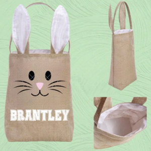 Burlap Easter Basket Tote
