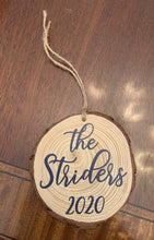 Load image into Gallery viewer, Monogrammed Wood Slice Ornament