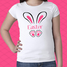 Load image into Gallery viewer, Personalized EASTER Bunny Tee (Girls Fit)