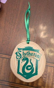 Monogrammed Wood Slice Ornament