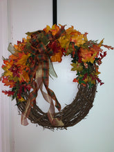 Load image into Gallery viewer, Grapevine Wreath - Fall