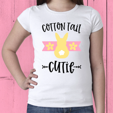 Load image into Gallery viewer, Girls White EASTER TEES Designs 1-20 (Youth)