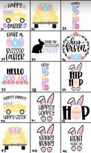 Load image into Gallery viewer, Girls White EASTER TEES Designs 21-40 (Youth)