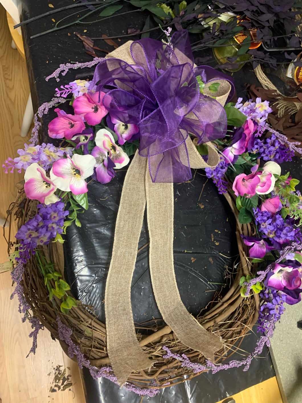 Grapevine Wreath - Purple 1